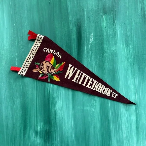 Vintage Whitehorse Canada Pennant - Picture 1 of 3